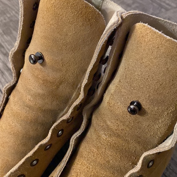 VINTAGE Riedell | Model 130M BOOTS ONLY Mens Size 5 Tan Discontinued Rental W6.5 - Picture 9 of 17